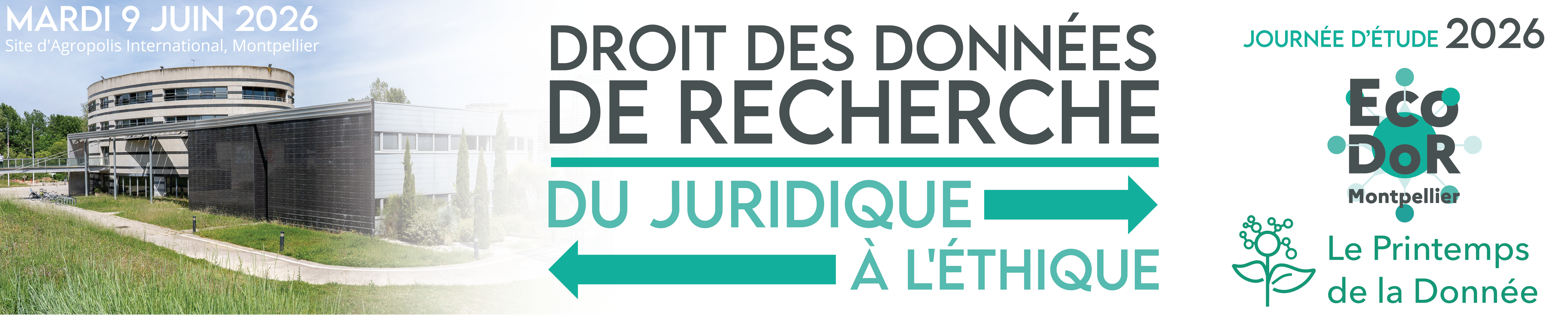Journée d’étude EcoDoR : Droit des données de recherche, du juridique à l'éthique>